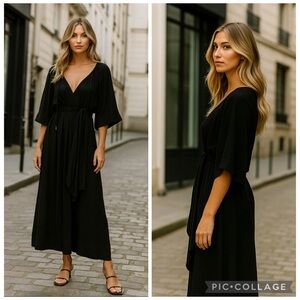 AJE Seraphina Silk Midi Dress